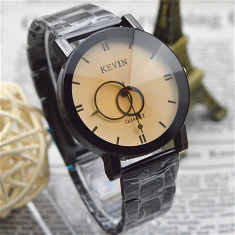 Wrist Watches For Women Design Black Stainless Steel Band Round Dial Quartz Wrist Watch Gift Montre Feida 2
