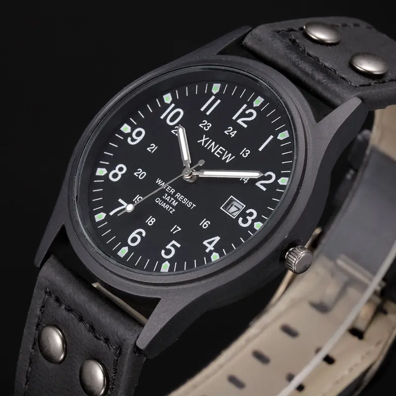 Xi Luxury Men Business Watch Casual Watches Quartz Clock Military Watches Relogio Watches 1