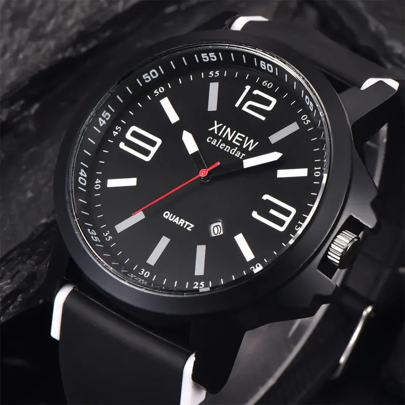 Xi Luxury Wrist Watches Stainless Steel Quartz Men's Watch Clock Relogio Masculino Fast Shipping Feida 1