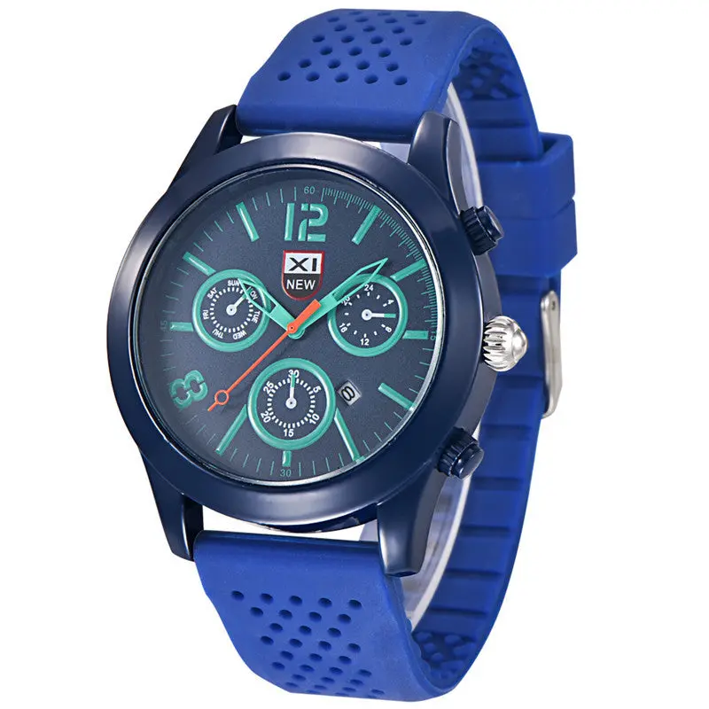 Xi Men Casual Watch Famous Quartz Watch Black Wristwatch Date Display Montre Reloj Relogio Masculino Feida 1