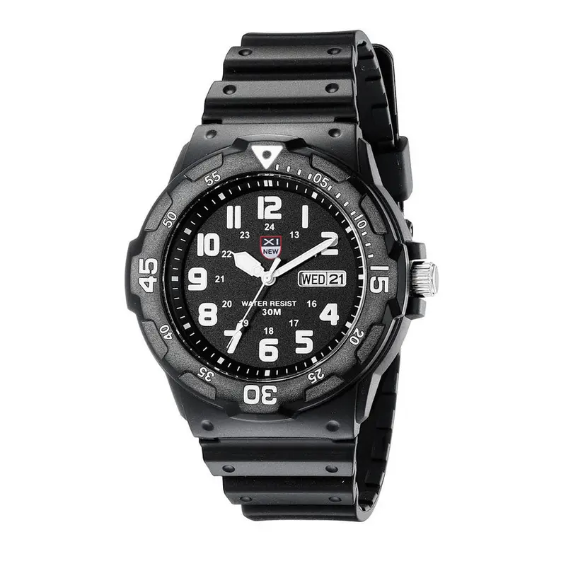 Xi Men Sports Watches Relogio Masculino Army Date Sport Resin Wrist Watch Waterproof Analog Quartz Watch Feida 1