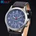 Xi Men's Watch Luxury Leather Band Watches Military Sport Analog Quartz Date Wrist Watch Relogio Masculino 1