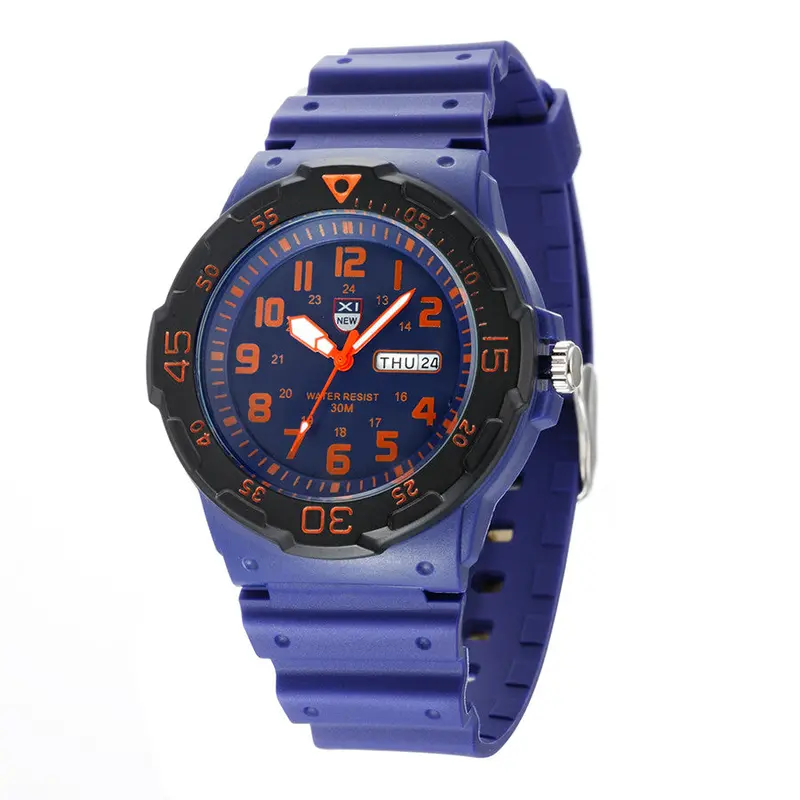 Xi Quartz Watcch Men Top Luxury Famous Clock Relogio Masculino Army Date Resin Strap Analog Watch 1