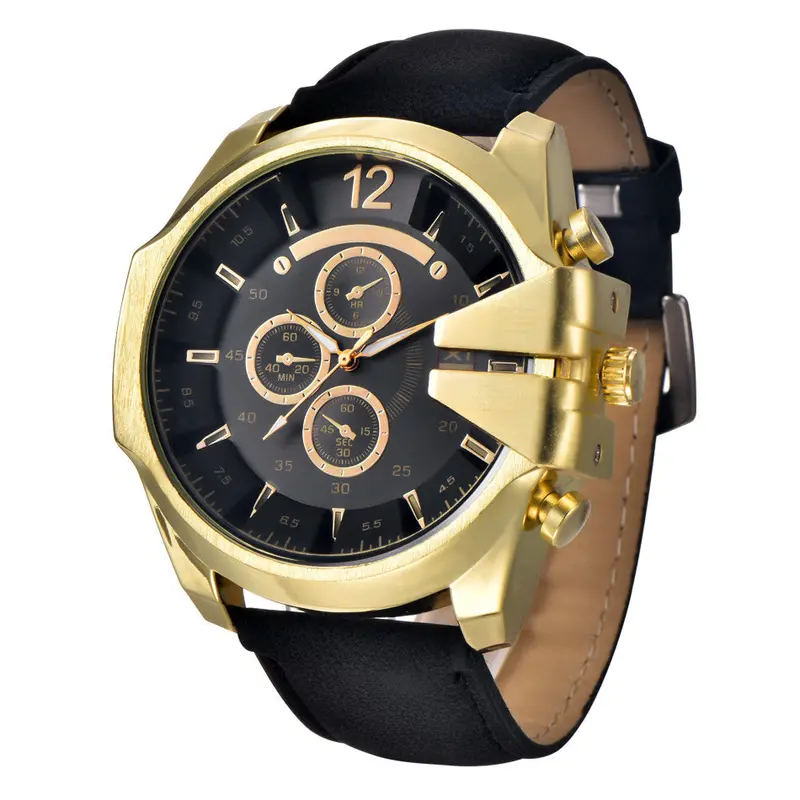 Xi Quartz Watch Top Luxury Military Army Men's Watches Clock Military Army Date Analog Wristwatch Pu Strap 1