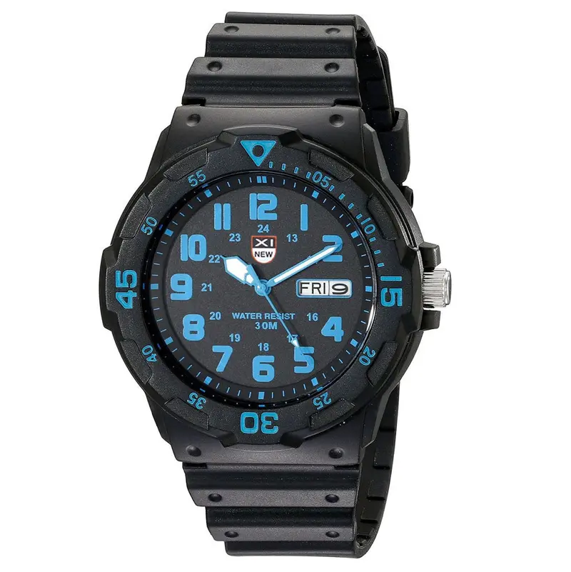 Xi Quartz Watch Top Luxury Relogio Masculino Men Military Army Date Business Resin Strap Analog Wrist Watches 2