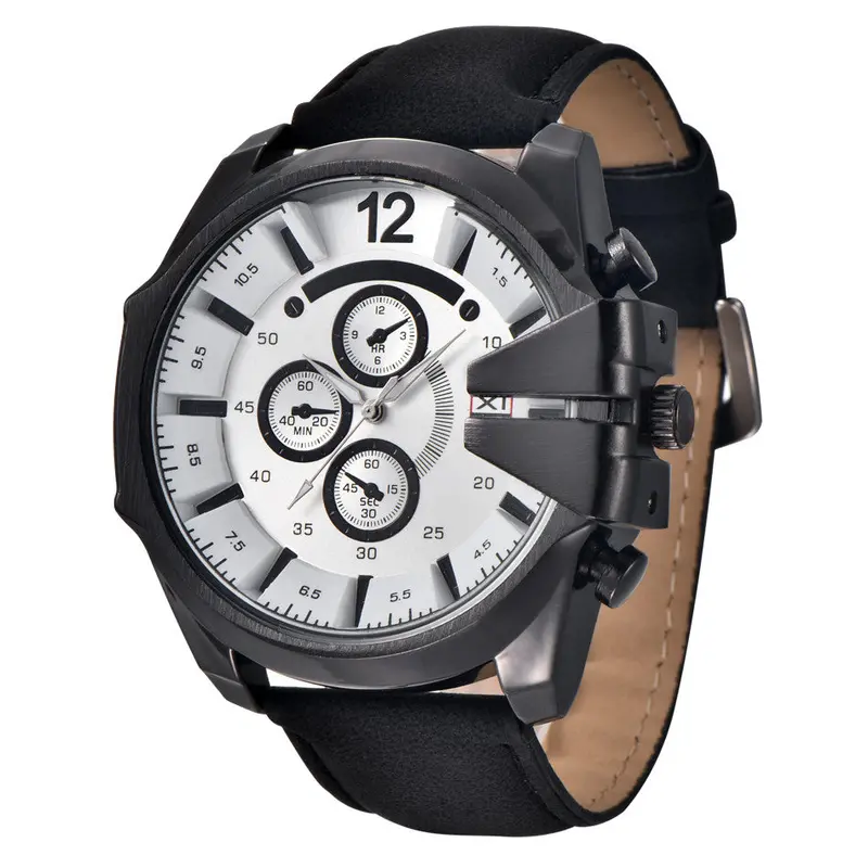 Xi Top Luxury Men Military Army Watches Quartz Watch Relogio Masculino Analog Pu Strap Famous Date Quartzwatch 1