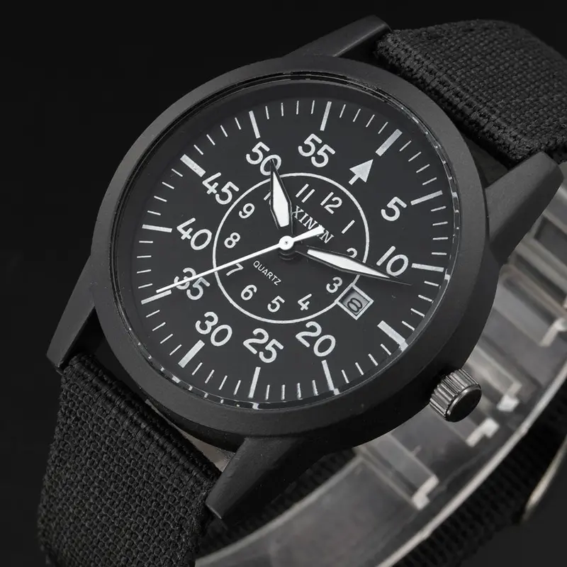 Xi Top Luxury Quartz Watch Clock Watches Military Army Men Relogio Masculino Business Simple Famous Date Analog Watch 1