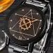 Xi Watches Mens Top Luxury Military Army Relogio Masculino Stainless Steel Band Geometry Retro Design Clock 1