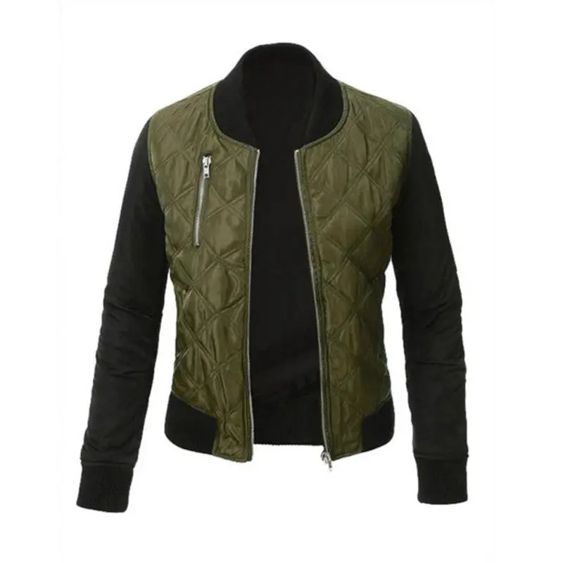 Xxxl Parka Army Green Bomber Jacket Women Coat Cool Cotton Blend Down Jacket Padded Zipper Chaquetas Motorista Outwear 8