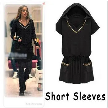 Xxxxl Casual Rivet Hoody Sweatshirts British Style Long Sleeve Women Hoodies Plus Size Hoodies For Women 1