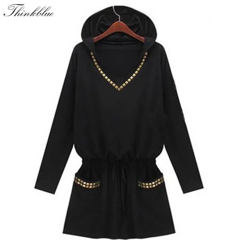 Xxxxl Casual Rivet Hoody Sweatshirts British Style Long Sleeve Women Hoodies Plus Size Hoodies For Women 3