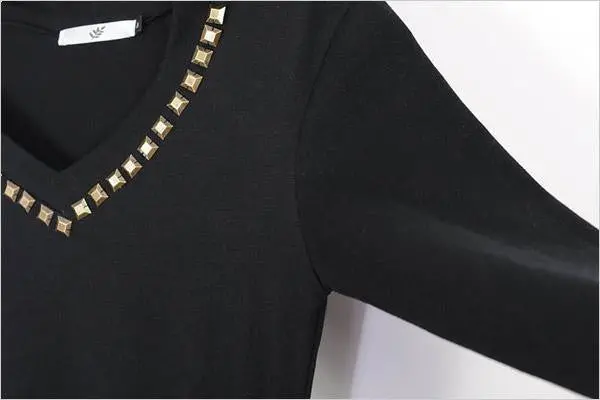 Xxxxl Casual Rivet Hoody Sweatshirts British Style Long Sleeve Women Hoodies Plus Size Hoodies For Women 7