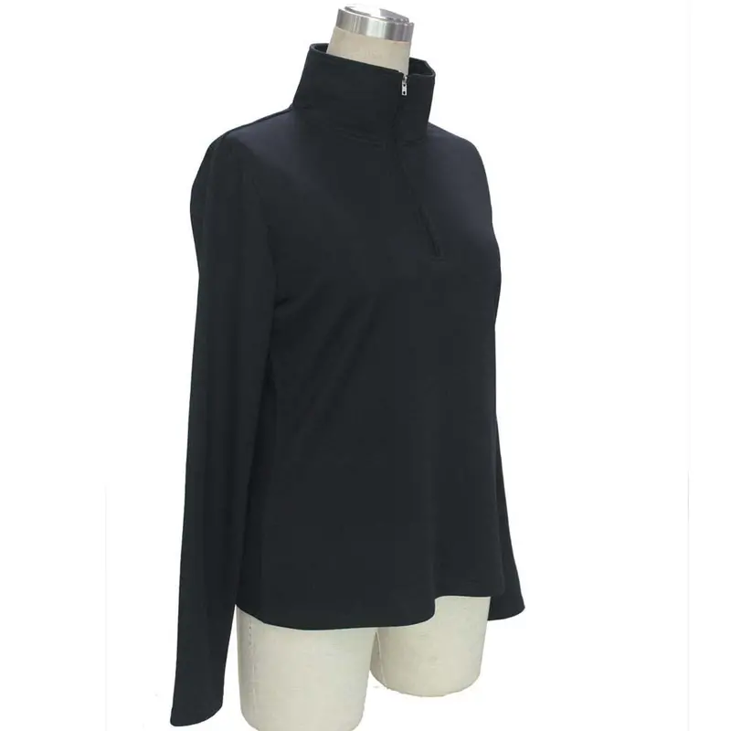Zipper Slim Long Sleeve Women Blouse Clothing Dressed Shirts Vetement S 3