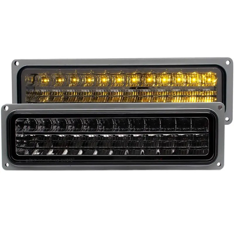 Anzo Led Smoke-Finish Parking Lights For 1988–1998 Chevrolet C1500 1