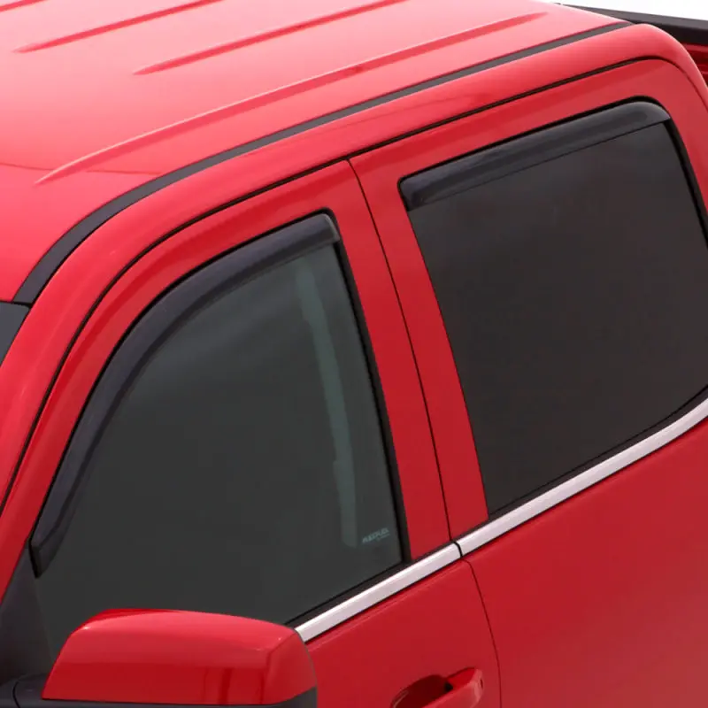 Avs Smoke-Tinted In-Channel Vent Visors For 2015–2018 Ford F-150 Supercab – Front & Rear Window Deflectors (4-Piece) 1