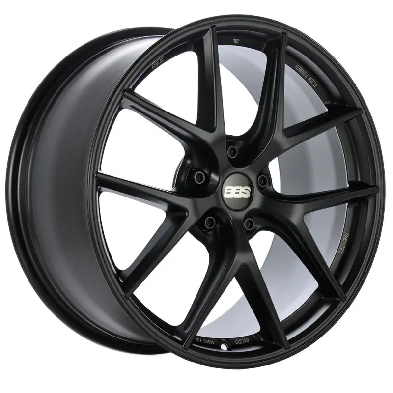 Bbs Ci-R Forged Alloy Wheel – 19X12 Inches, Et60.5 Offset, Satin Black Finish, Face 3 Design 1