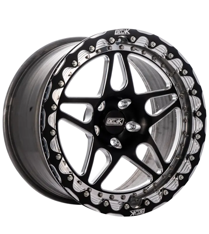 Belak Series 3 Single Beadlock Wheel – 17X10.5 Inches, 8.25-Inch Backspace, 5X114.3 Bolt Pattern, Low Pad Profile 1