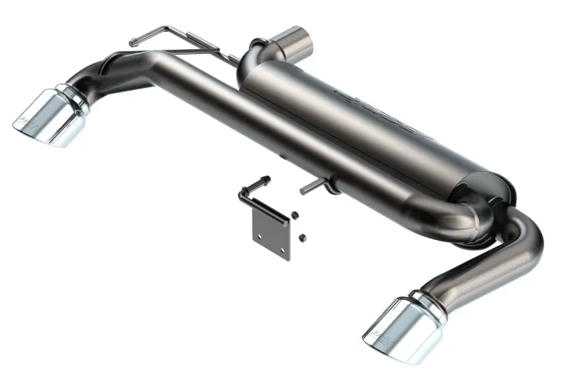 Borla Atak Axle-Back Exhaust System – Bright Chrome Tips, Optimized For 2021–2022 Ford Bronco 2.3L 4Wd 1