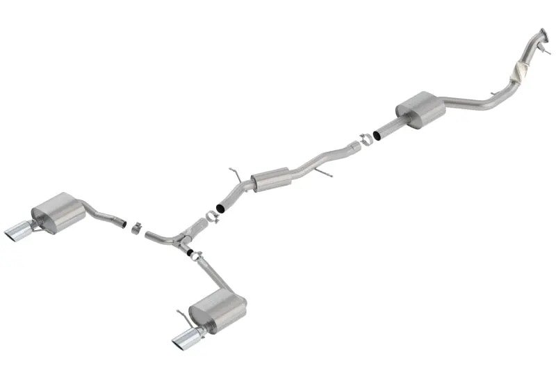 Borla Cat-Back Exhaust System For 2017–2019 Audi A4 Quattro Avant/Allroad 2.0L Turbo I4 Awd (Manual Or Automatic) 1