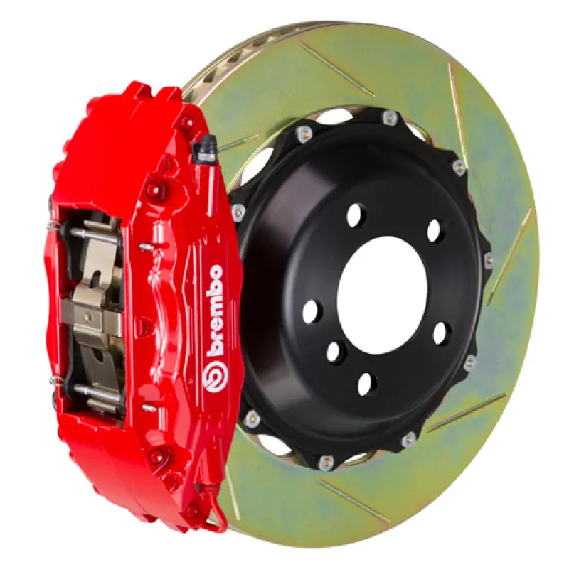 Brembo Front Big Brake Kit For Ferrari 348 (1989–1993) & F355 (1994–1999) – 6-Piston Calipers, 355X32Mm Two-Piece Slotted Rotors, Red Finish 1