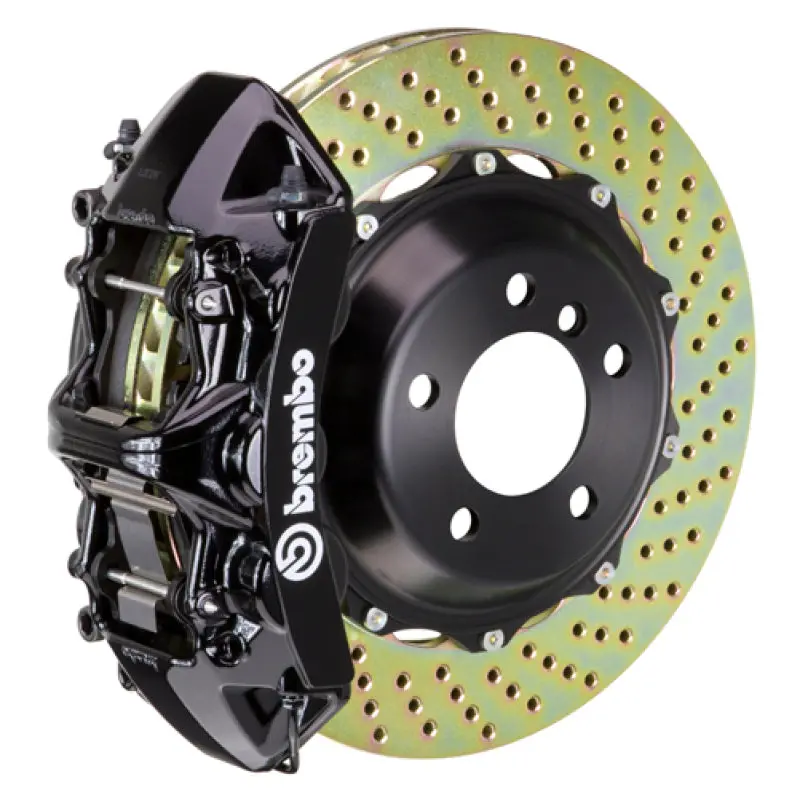 Brembo Gt Big Brake Kit For 2014–2015 Lexus Is250 & Is250 F-Sport – Front Drilled Rotors, 6-Piston Calipers, Black Finish 1