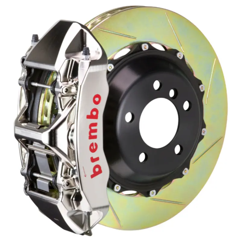 Brembo Gtr Front Big Brake Kit For 1991–1994 Porsche 964 Turbo / 3.6 Turbo — 355X32Mm Slotted Rotors, Nickel-Plated Billet Calipers 1