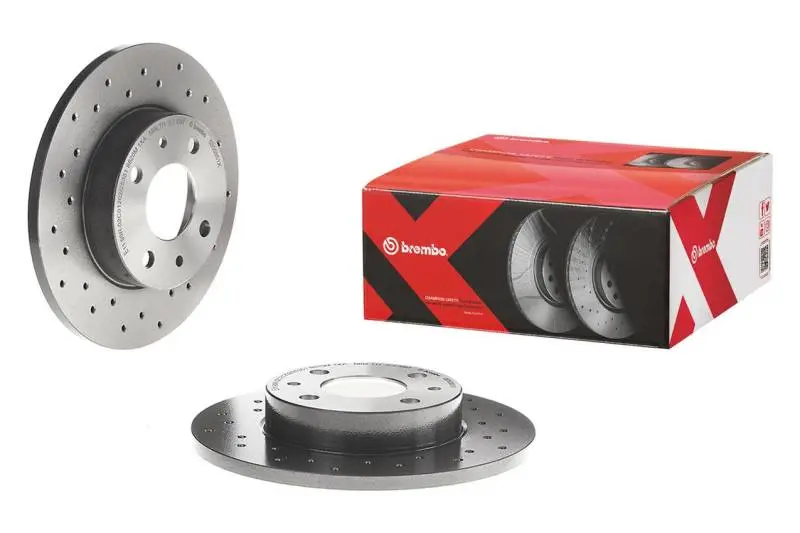 Brembo Premium Cross-Drilled & Uv-Coated Front Brake Rotors For Bmw X3 (2011–2017) And X4 (2015–2018) 1