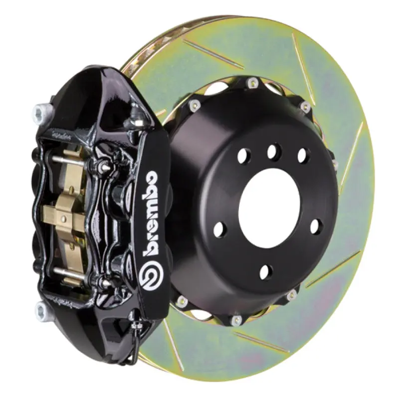 Brembo Ss Rear Gt Brake Kit – 380X28Mm Slotted Two-Piece Rotors, Black Calipers (Compatible W/ F10 M5) 1