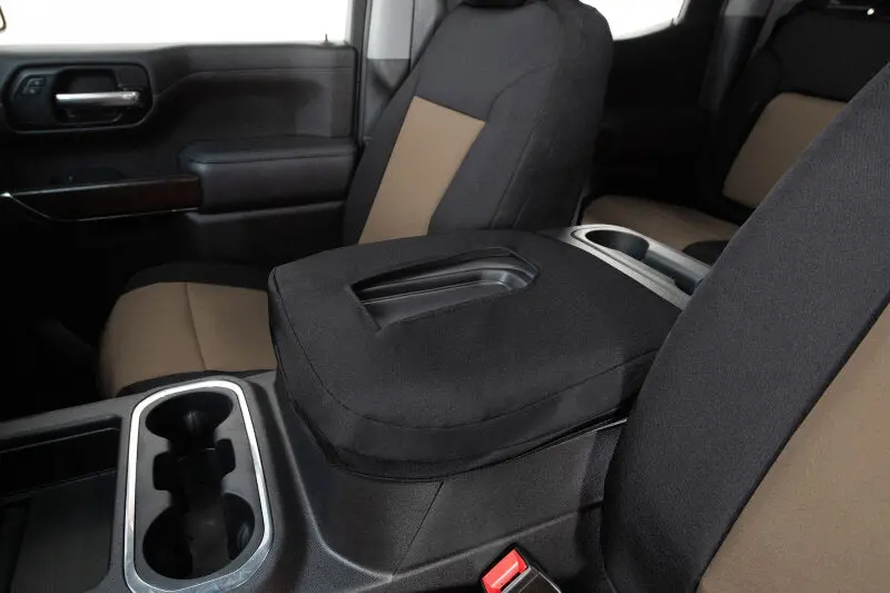 Covercraft Endura Precisionfit Third-Row Seat Covers For 2017–2024 Nissan Armada – Tan/Black 1