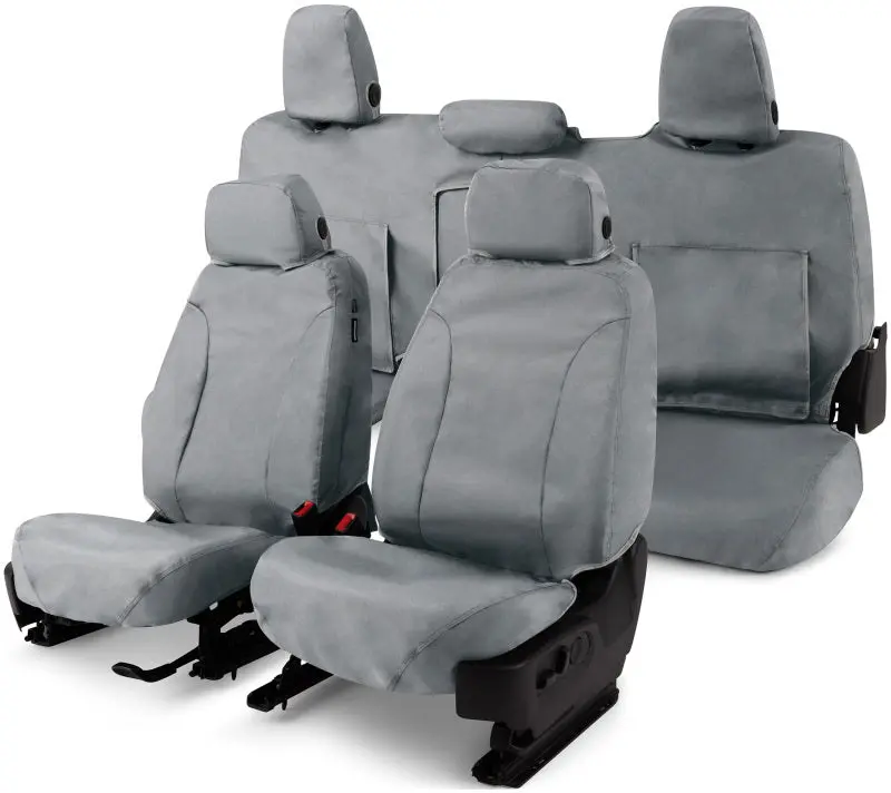 Covercraft Seatsaver Front Row Seat Covers For 2010–2016 Chevrolet Equinox – Waterproof Polyester, Grey 1