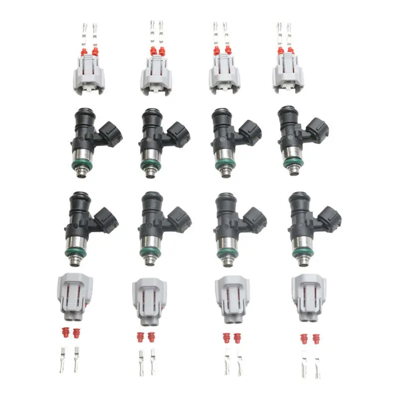 Deatschwerks 2400 Cc/Min Fuel Injector Set (8-Pack) For Fitech Go Efi 8 & Holley Super Sniper 1250 1
