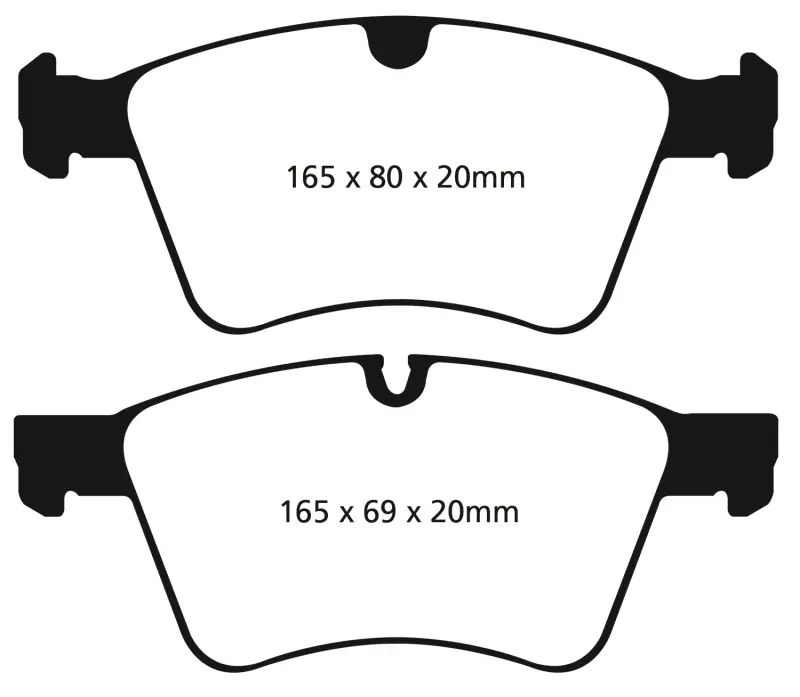 Ebc Greenstuff Front Brake Pads For 2008–2010 Mercedes-Benz Gl320 3.0L Turbo Diesel – Compatible With 373Mm Rotors 1