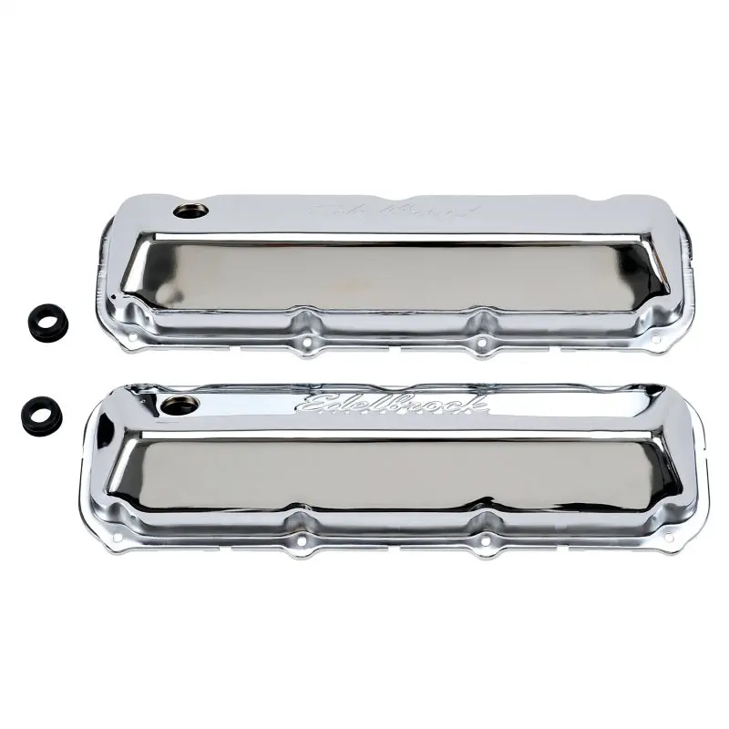 Edelbrock Chrome Valve Cover – Signature Series For Ford 429/460 Ci V8 Engines 1