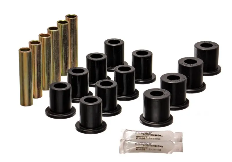 Energy Suspension Front Spring Bushing Kit For Front-Wheel & Four-Wheel Drive Vehicles – Black 1
