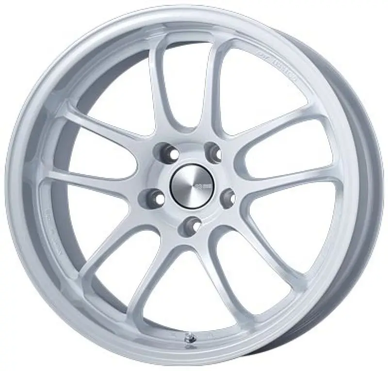 Enkei Pf01Evo 18×9 Inch Pearl White Alloy Wheel – 5×114.3 Bolt Pattern, 45Mm Offset, 75Mm Bore (Special Order) 1