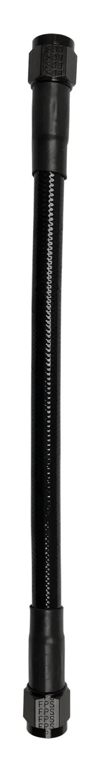 Fragola -8An Black Ptfe Hose Assembly – Straight-To-Straight, 10-Inch Length, Extended Length Design 1