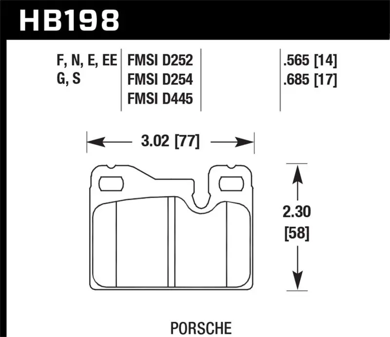 Hawk Blue 9012 Race Brake Pads – Rear Application For Porsche 924, 928, And 944 Models 1
