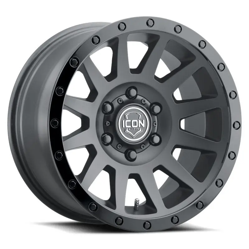 Icon Compression Double Black Wheel: 18X9 1