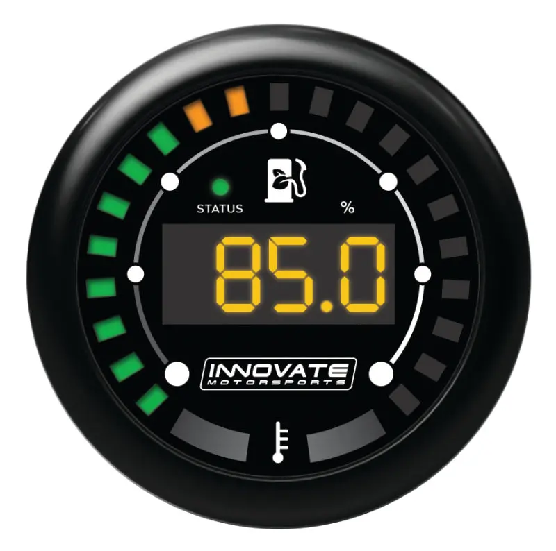 Innovate Mtx-D Dual-Function Gauge Kit: Ethanol Content + Fuel Temperature Monitoring (Black Dial) 1