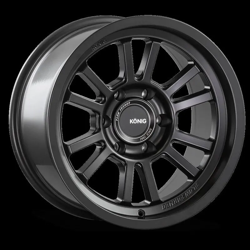 Konig Ht1 Matte Black Wheel – 18X9, 5X127 Bolt Pattern, Zero Offset (Et0), 110.5Mm Center Bore 1