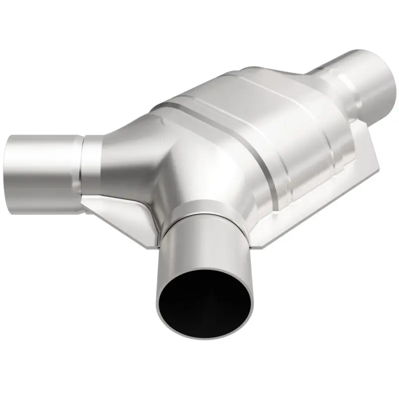 Magnaflow Universal Catalytic Converter – 2" To 2.25" Dual-Outlet Configuration 1