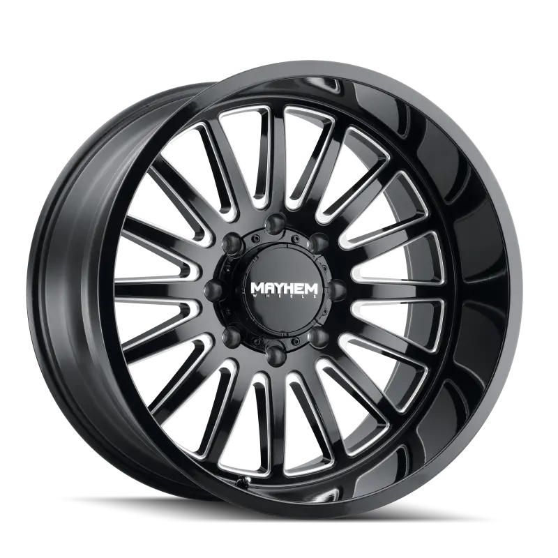 Mayhem 8114 Utopia Alloy Wheel – 20X9", 6X139.7Mm Pcd, 18Mm Offset, 106Mm Hub Bore, Black W/ Machined Spokes 1