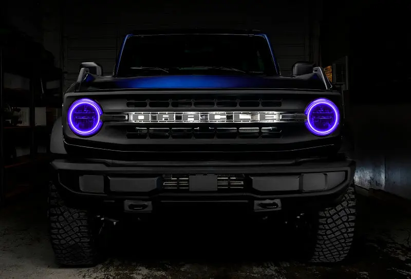 Oracle Colorshift Led Halo Headlight Kit For 2021 Ford Bronco Base Model — No Controller Included 1