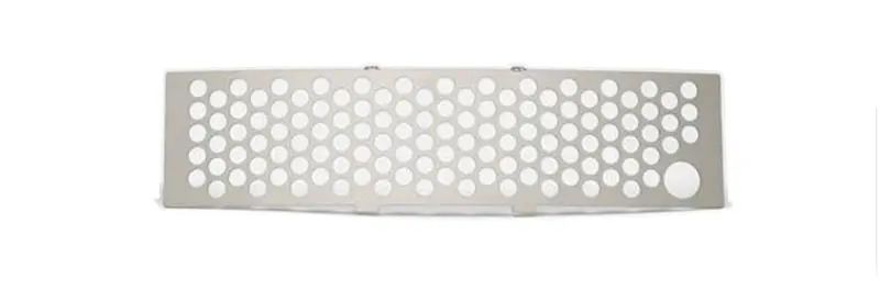 Putco Stainless Steel Grille Insert For 2011–2014 Ford F-150 Ecoboost – Punch-Design Bumper Trim With Heater Plug Cutout 1