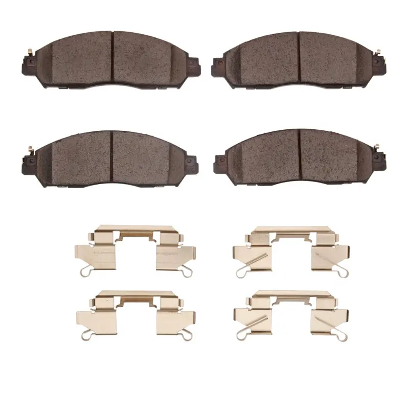 R1 Ceramic Front Brake Pad & Hardware Kit For 2018–2025 Nissan Leaf 1
