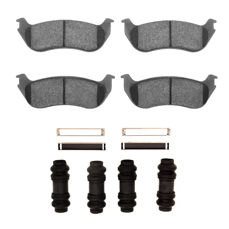 R1 Rear Semi-Metallic Brake Pad & Hardware Kit For 2002–2005 Ford Explorer 1