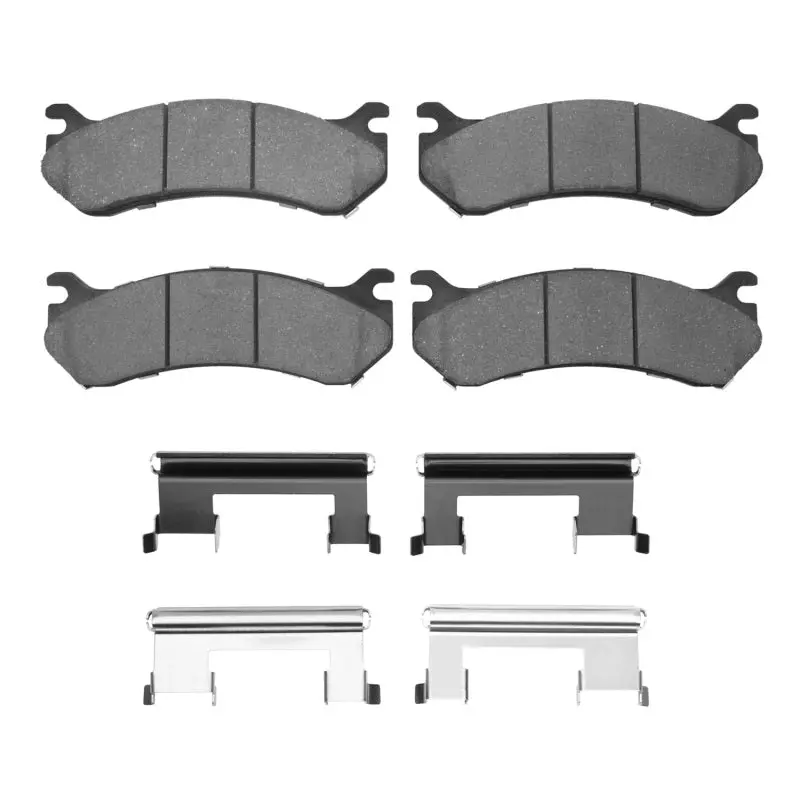 R1 Semi-Metallic Brake Pad & Hardware Kit – Front And Rear, Compatible With 1999–2013 Cadillac Escalade 1
