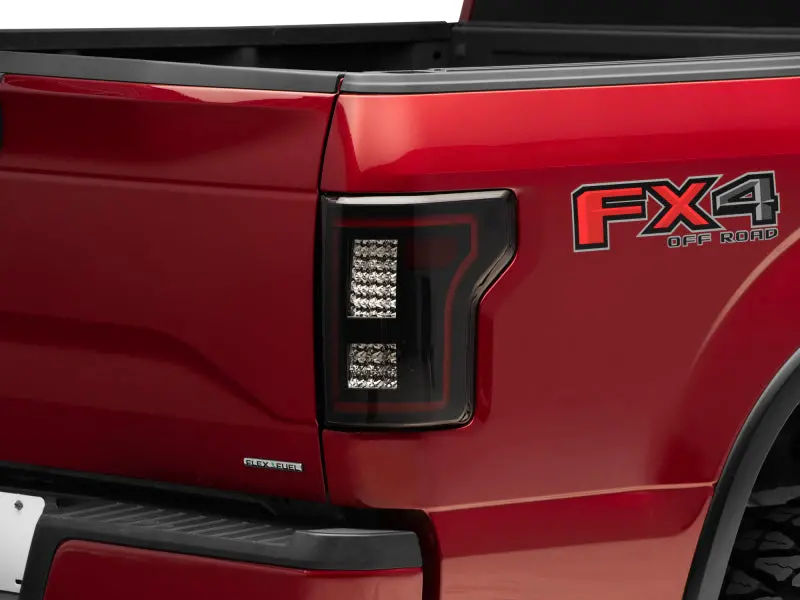 Raxiom Sequential Led Tail Lights For 2015–2017 Ford F-150 – Black Housing With Smoked Lenses (Non-Blis Models) 1