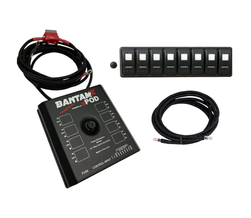 Spod Bantamx Modular Switch Panel – Blue Led Indicators, Includes 36-Inch Battery Cables 1
