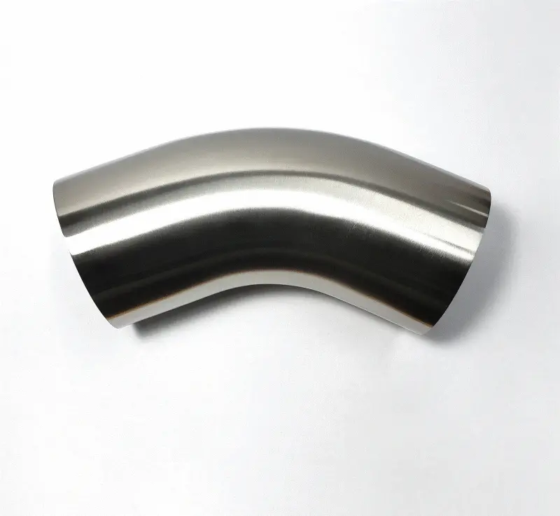 Stainless Bros 4" Diameter Mandrel-Bent 45° Leg Elbow – 1.5D Bend Radius, 6" Centerline Radius 1